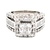 14K White Gold 2-1/4 Carat TW Diamond Cluster Ring