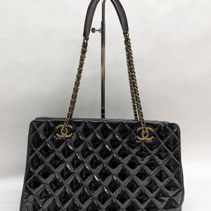 Chanel Salzburg Patent Leather Eyelet Tote