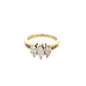 14K Yellow Gold, 1.0 Carat TW Diamond, 4.3g Ring 