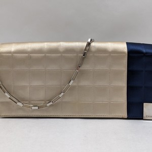 Chanel Satin Chocolate Bar Flap Bag