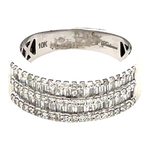 10K White Gold 1 Carats TW Diamonds, 7.7g