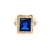 Vintage 10K Yellow Gold Blue Stone Ring