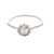 10K White Gold .35 Carat TW Diamond Halo Engagement Ring SZ:7