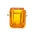 14K Yellow Gold Large Citrine & Diamond Gemstone Ring