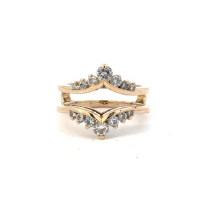 14K Yellow Gold 1/2 Carat TW Two-Piece Bridal Wrap