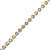 14K Yellow Gold 1/2 Carat TW Diamond Tennis Bracelet