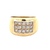 18K Yellow Gold 1.0 Carat TW Cubic Zirconia Cocktail Ring