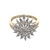 10K White Gold 1/4 Carat TW Diamond Starburst Fashion Ring