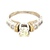 14K Two-Tone Gold Cushion-Cut Diamond Engagement Ring