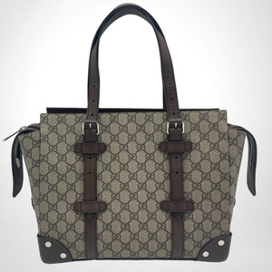 Gucci GG Monogram Leather Detail Travel Tote Bag 626356