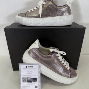 Versace Greca Glitter Low-Top Sneakers Size:38