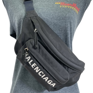Balenciaga Sport Nylon Logo Embroidered Wheel Belt