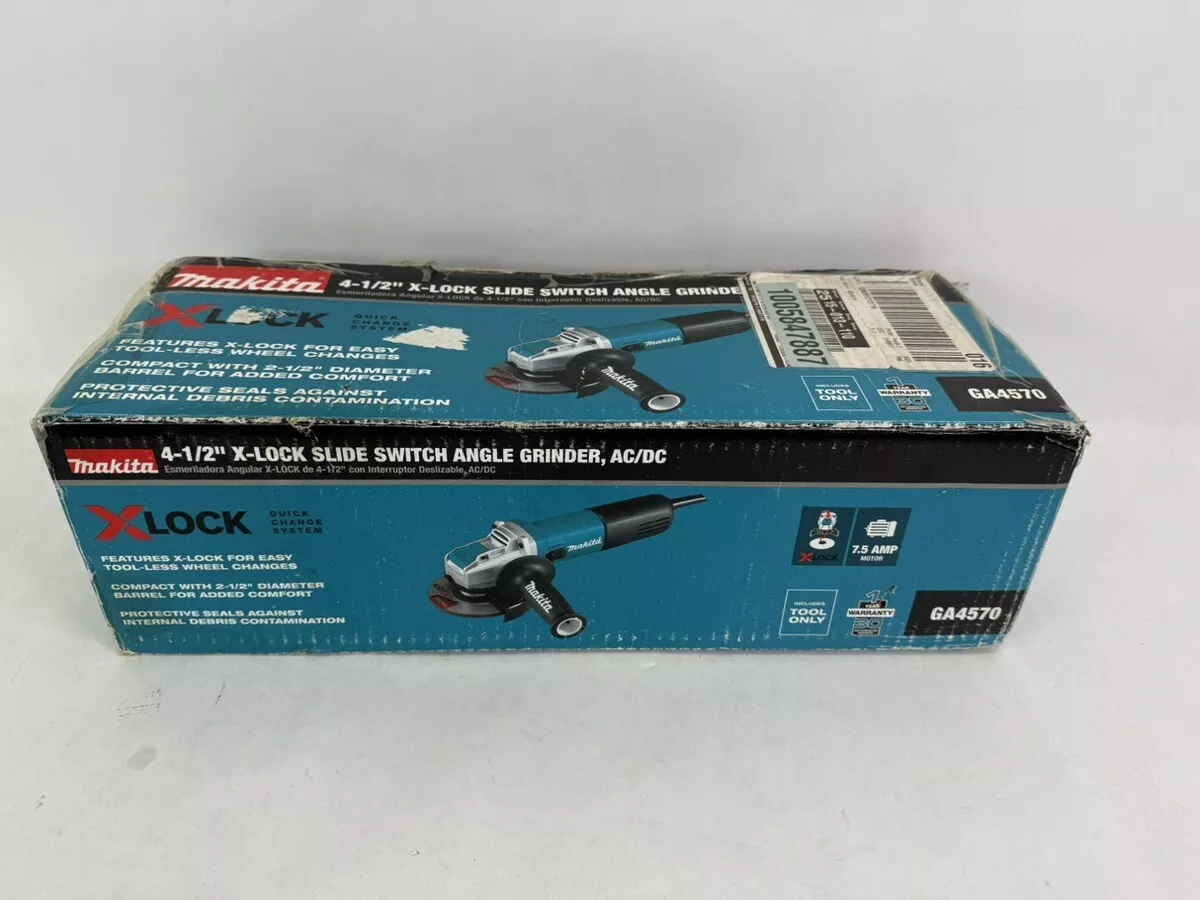Makita 7.5 Amp 4-1/2 in. Corded Paddle Switch Angle Grinder 9557PB