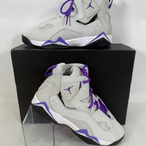 Jordan Light Base Grey White Black Purple Venom (GS) NIB