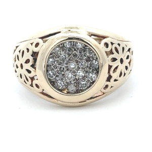 Diamond Cluster Ring 14k Yellow Gold 5.9g 0.36CTW Size: 5.5