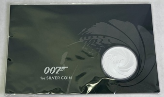 2020 Queen Elizabeth II Tuvalu 1 Dollar 007 .999 Silver Round 