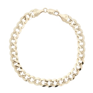 14K Yellow Gold 8" 7mm Curb Link Bracelet 10.0g