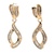 Diamond Dangle Earrings 0.90ctw 10k Yellow Gold 5.4g