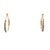 10K Yellow Gold 1/10 CTW Diamond Hoop Earrings