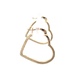 14K Yellow Gold Heart-Shaped Hoop Earrings