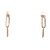 14K Yellow Gold 1 in. Paperclip Earrings