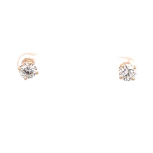 10K Yellow Gold  Diamond Stud Earrings