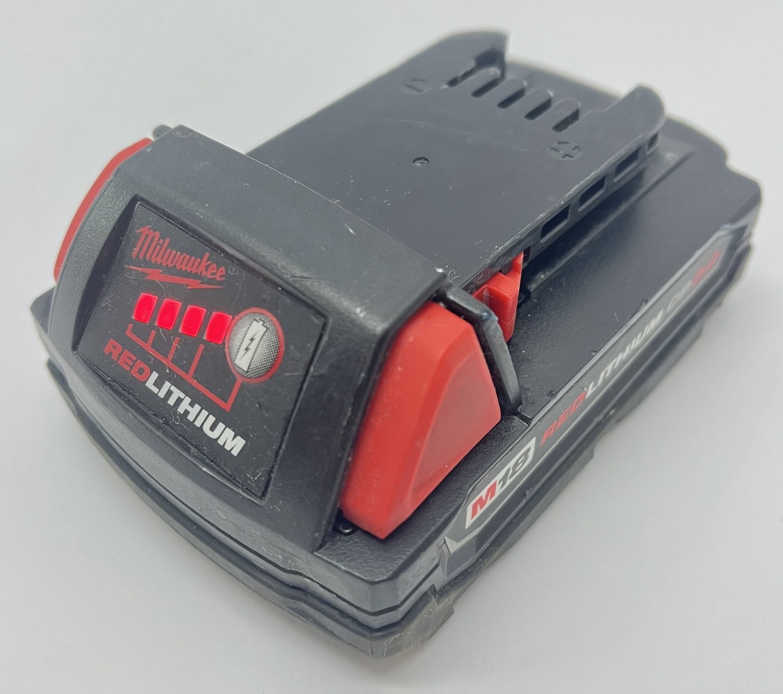 Milwaukee 48-11-1820 18V Lithium-Ion Compact Battery – 2 Pack, Authentic