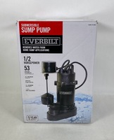 Everbilt Sump Pump 1/2 HP Aluminum Vertical Switch HDSP50V 