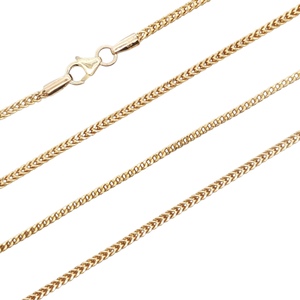 14K Yellow Gold 25 in. 2.0mm Square Foxtail Link Chain 5.9g