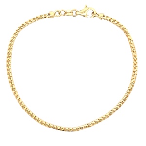 10K Yellow Gold 7 in. Foxtail Link Bracelet