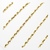 14K Yellow Gold 25 in. Solid Rope Chain