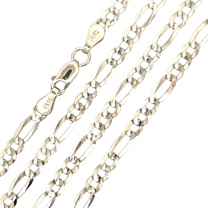 14K Yellow Gold 18 in. Figaro Link Chain