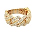 18K Yellow Gold 2.0CTW Diamond Cocktail Cluster Ring SZ:11.5