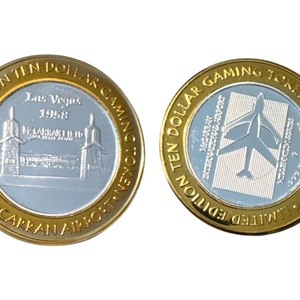 McCarren Airport "Las Vegas 1958" .999 Fine Silver Casino Token