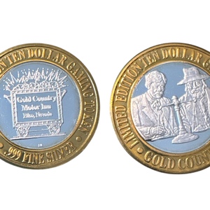 Gold Country Motor Inn Elko Ten Dollar .999 Fine Silver Casino Token