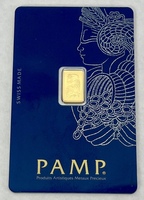 Pamp Carded 1gram .999 Fine Gold Bar