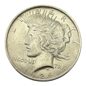 United States 1924 Peace Silver Dollar