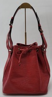 LOUIS VUITTON Epi Petit Noe Shoulder Bag Red