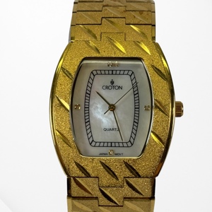 Croton Goldtone Watch 