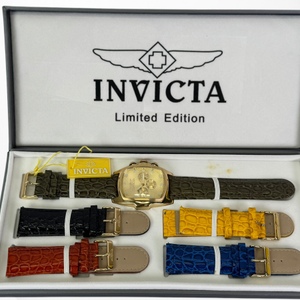 Invicta 0068 Lupah Goldtone Chronograph Wristwatch