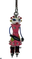 Prada Robot Trick Keychain Begonia