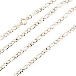 14K Yellow Gold 18 in. 3.0mm Fine Figaro Link Chain Necklace 3.4g