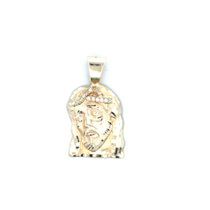 10K Yellow Gold Jesus Pendant