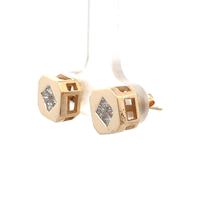 14K Yellow Gold 1/3 Carat TW Diamond Pierced Earrings