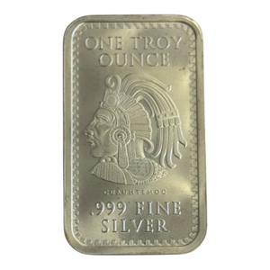 Apmex Aztec Calendar 1-Oz Silver Bar