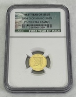1994 Island of Man NGC PF69 Ultra Cameo First Year of Issue Gold Coin 1/10oz
