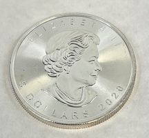 Canada Silver Maple Leaf .999 Elizabeth II 5 Dollars 1oz Coin