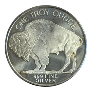 Highland Mint 1-Oz .999 Silver Buffalo Round
