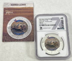 Cook Islands 2022 US Animals Horned Lizard NGC MS70