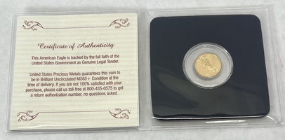 2014 $5 Gold Eagle US Precious Metals MS65+ 1/10oz